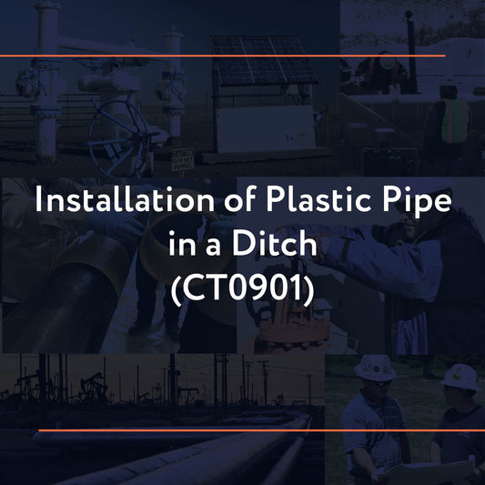 CT0901: Installation of Plastic Pipe in a Ditch