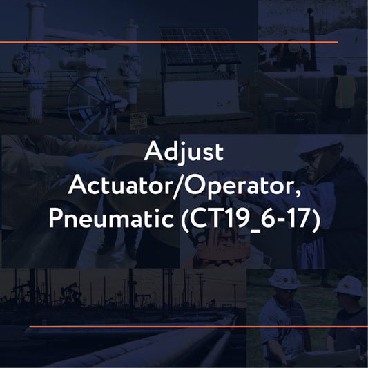 CT19_6-17: Adjust Actuator/Operator, Pneumatic