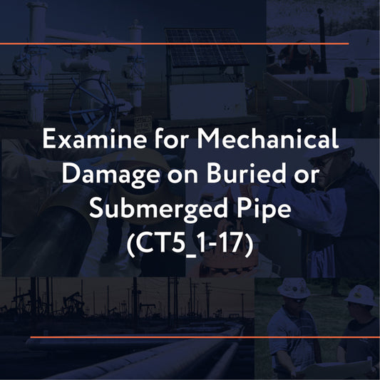 CT5_1-17: Examine for Mechanical Damage on Buried or Submerged Pipe