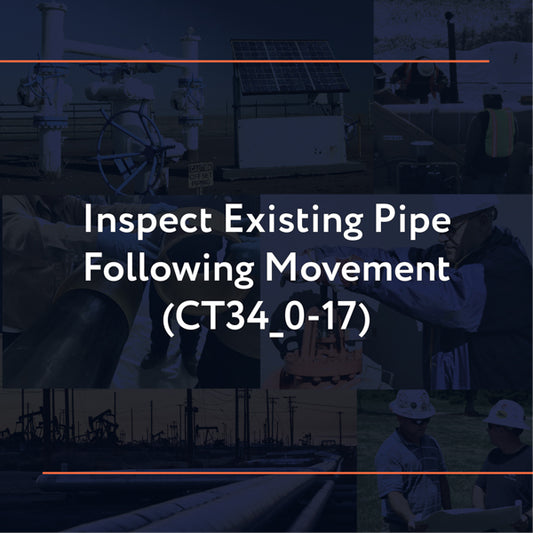 CT34_0-17: Inspect Existing Pipe Following Movement
