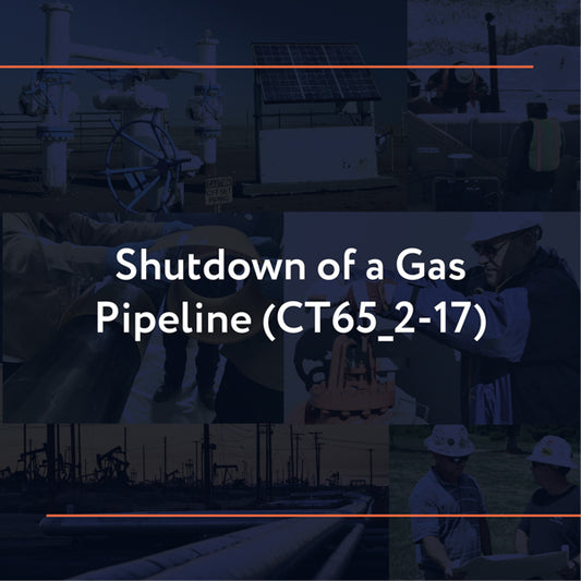 CT65_2-17: Shutdown of a Gas Pipeline