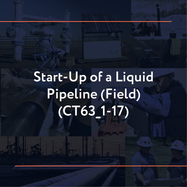 CT63_1-17: Start-up of a Liquid Pipeline (Field)