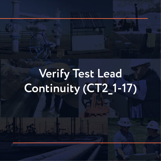 CT2_1-17: Verify Test Lead Continuity