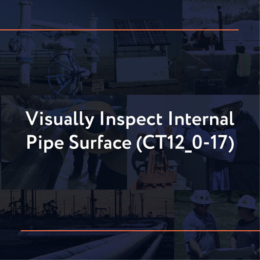 CT12_0-17: Visually Inspect Internal Pipe Surface