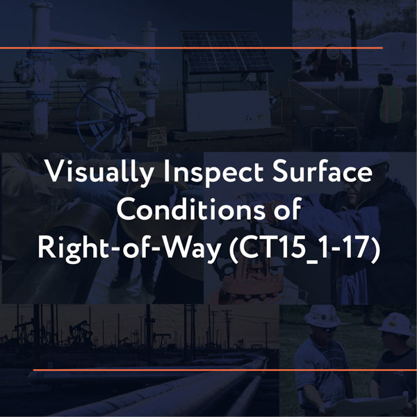 CT15_1-17: Visually Inspect Surface Conditions of Right-of-Way
