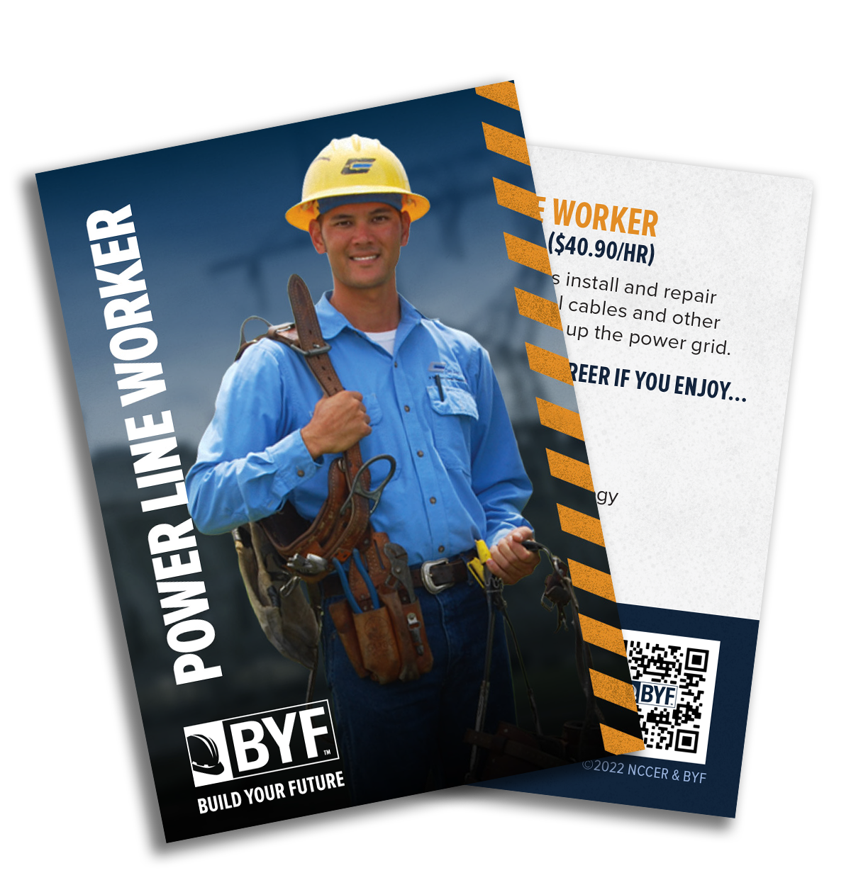 Power Line Worker Trading Card (Pack of 200)